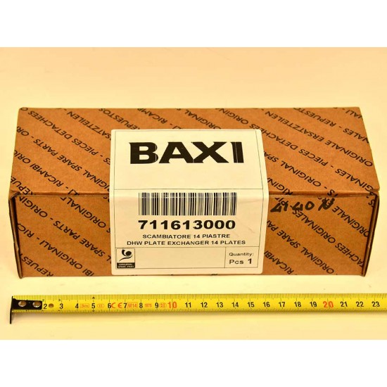 Теплообменник ГВС вторичный BAXI (14 пластин)